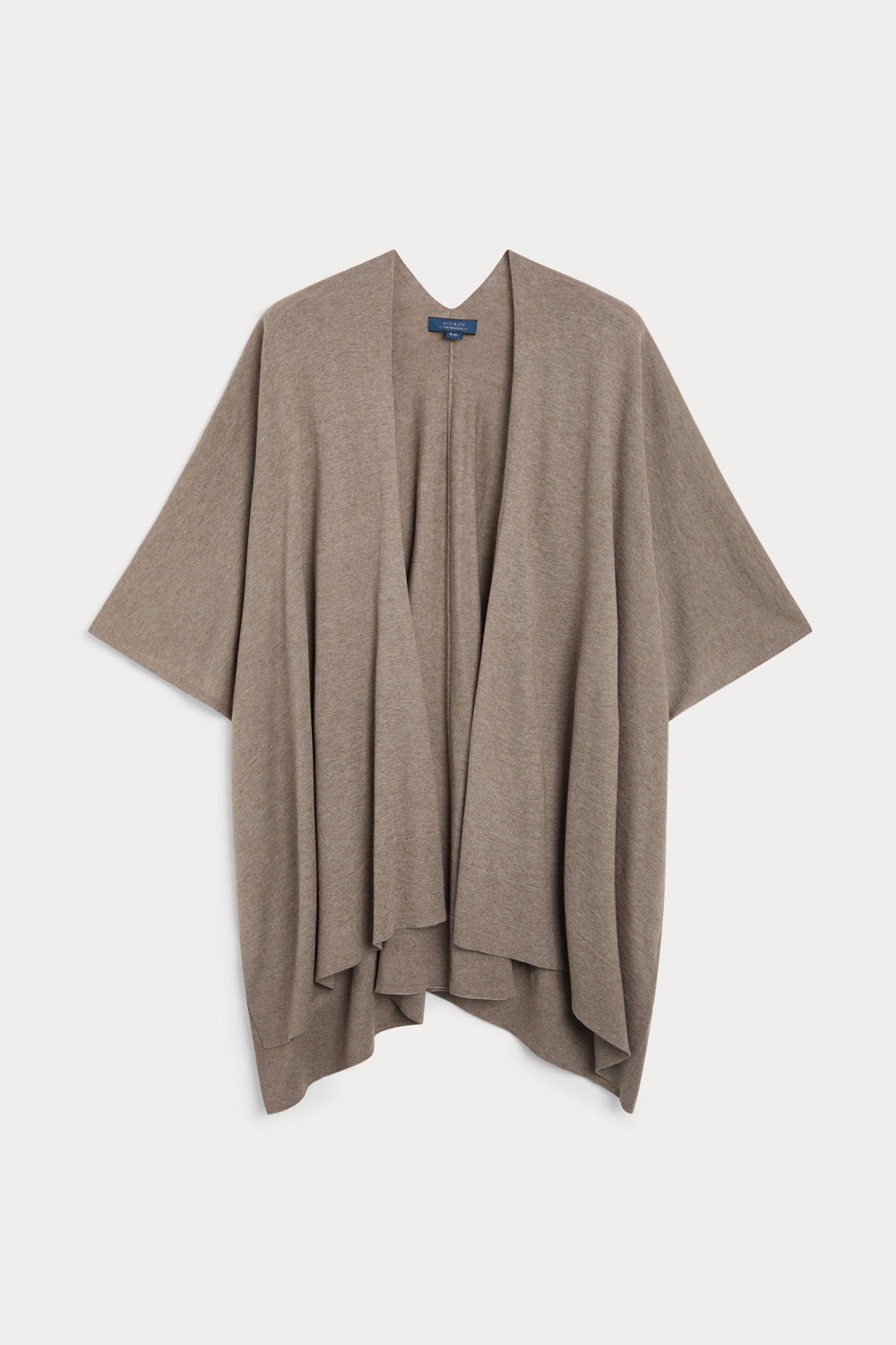 Cashmere Silk Box Neck Poncho