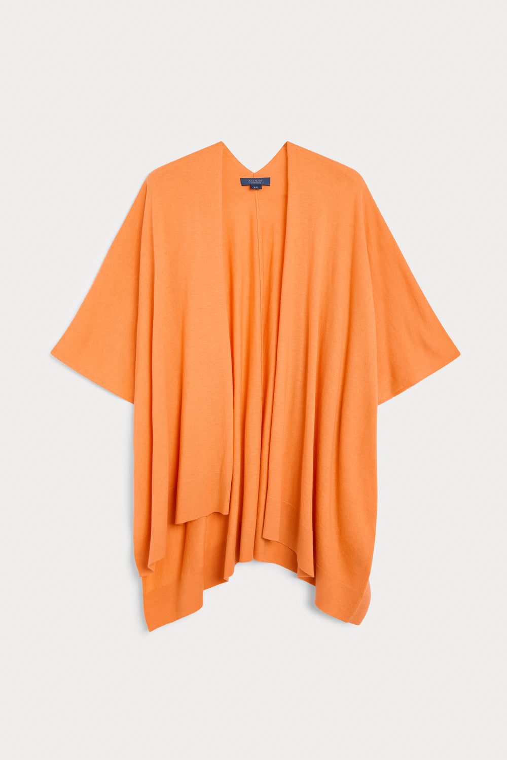 Cashmere Silk Box Neck Poncho