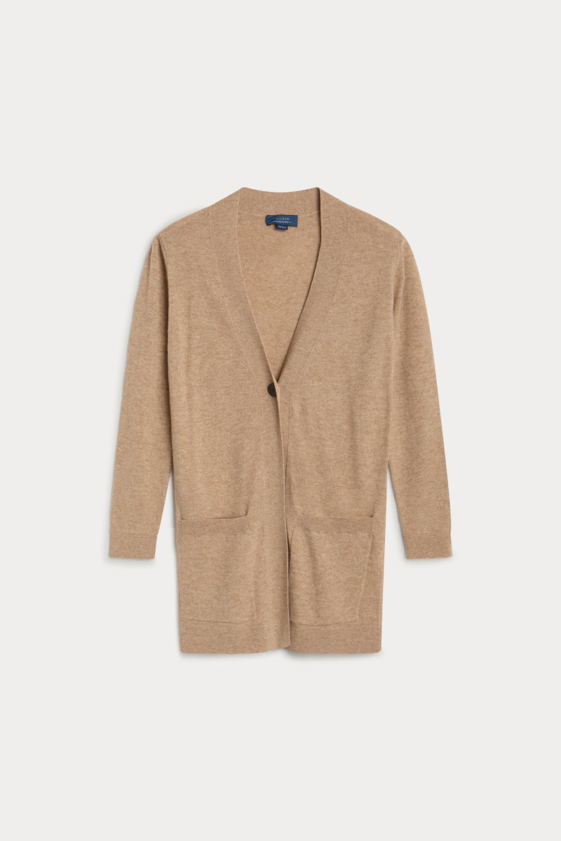 Cardigan larga 100% cashmere. Again cashmere.