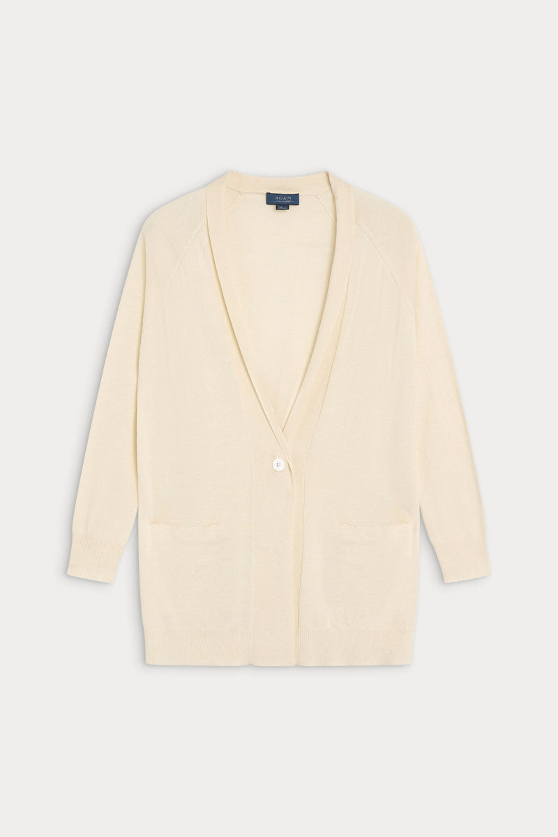 cardigan larga cashmere seda ultrafina de mujer