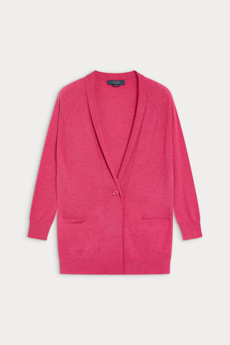 cardigan larga cashmere seda ultrafina de mujer