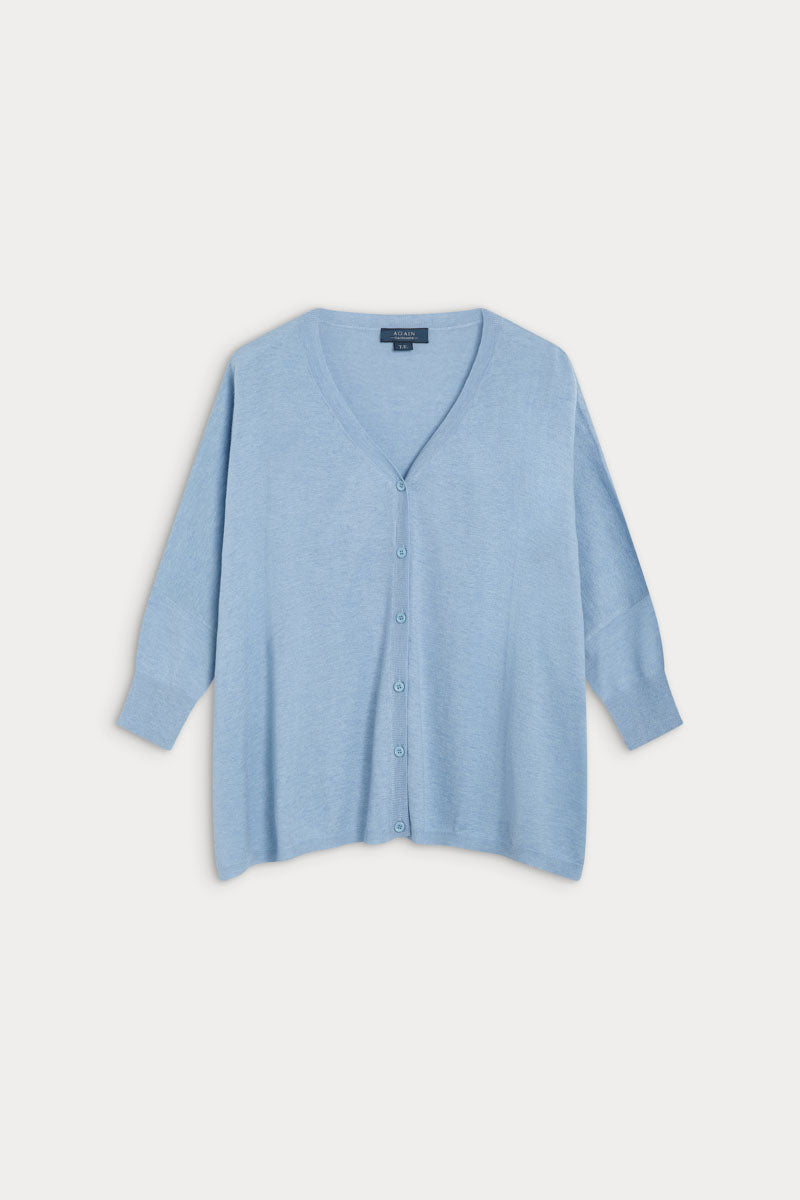 Cardigan poncho cashmere ultrafino seda 