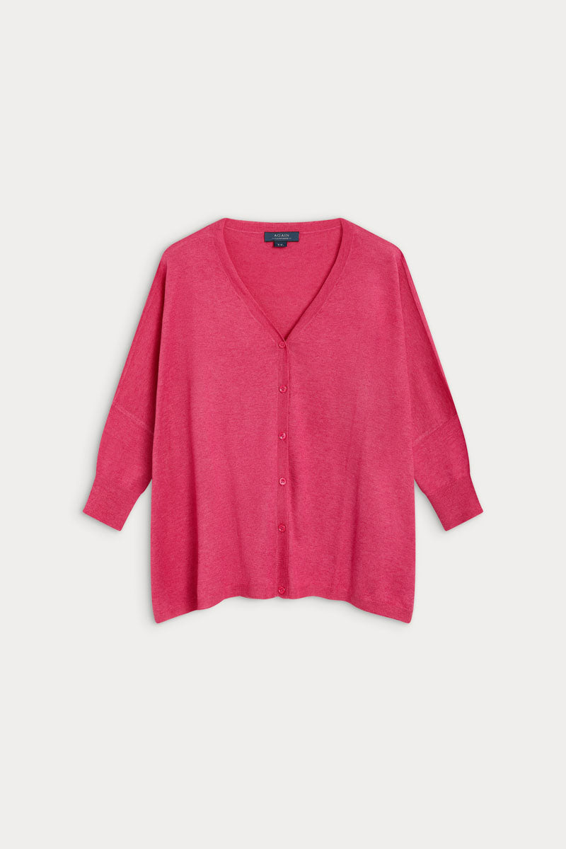 Cardigan poncho cashmere ultrafino seda 