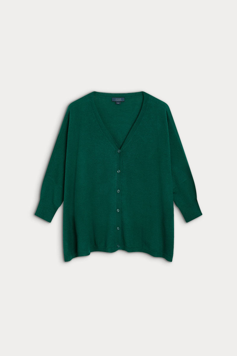Cardigan poncho cashmere ultrafino seda 
