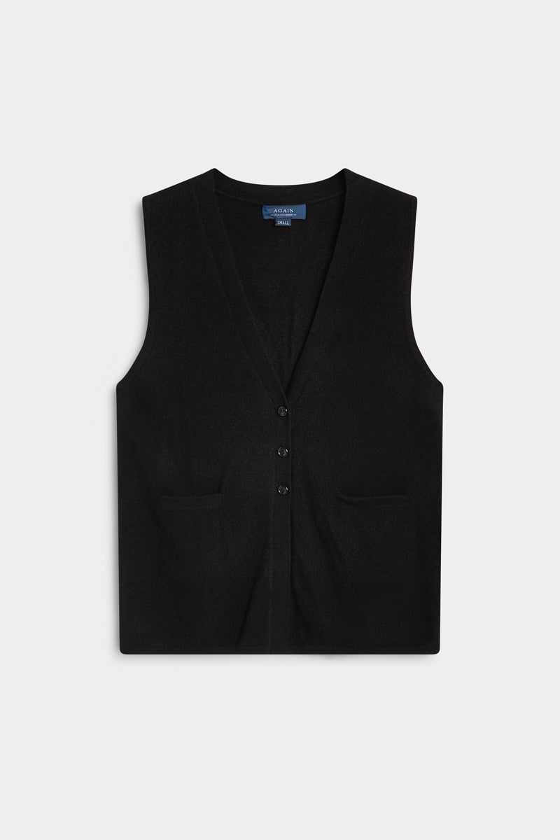 chaleco con botones de again cashmere mujer