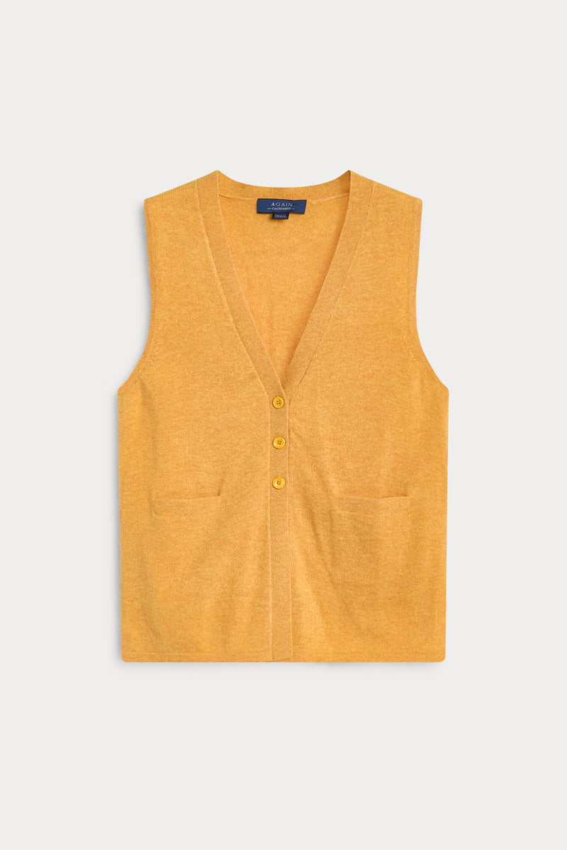 chaleco con botones de again cashmere mujer