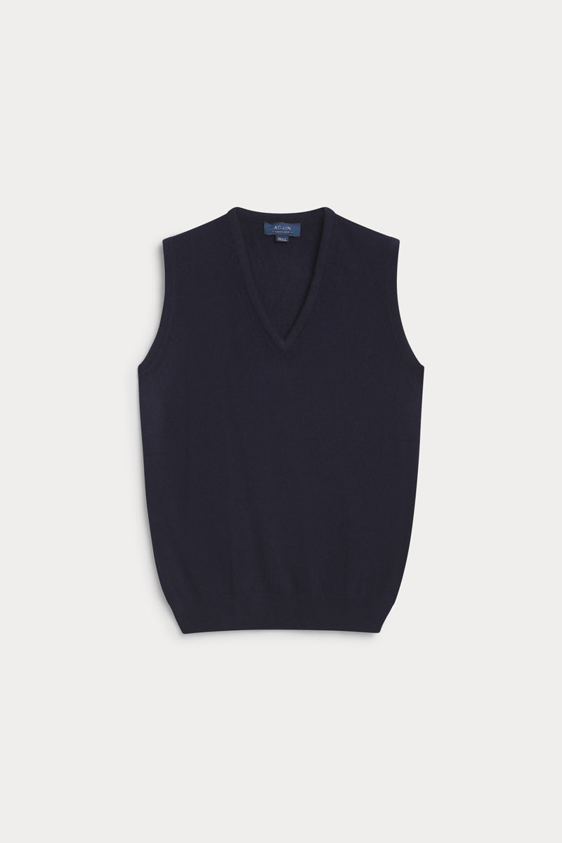 chaleco pico cashmere de hombre