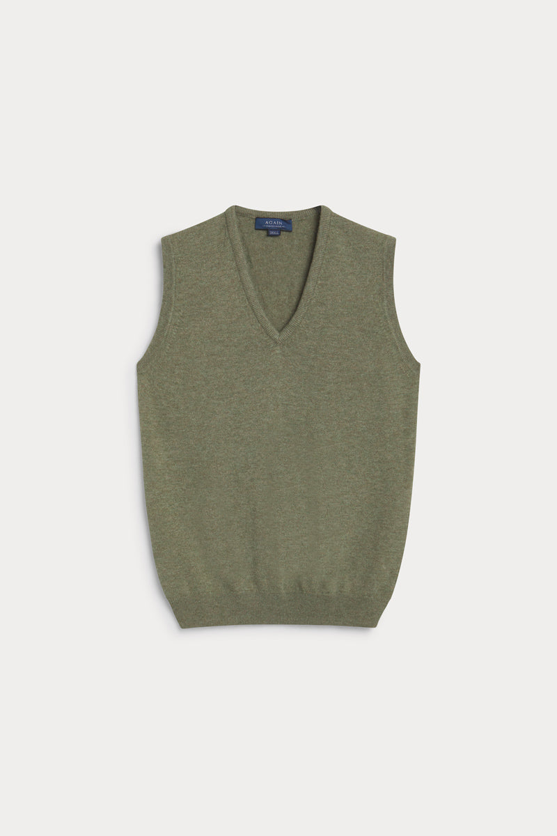 chaleco pico cashmere de hombre