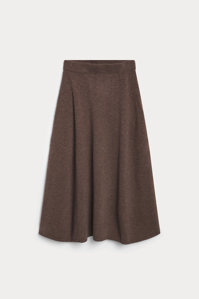 falda midi cashmere mujer