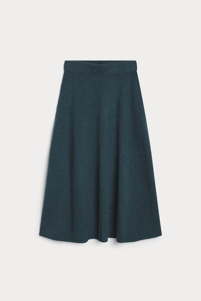 falda midi cashmere mujer