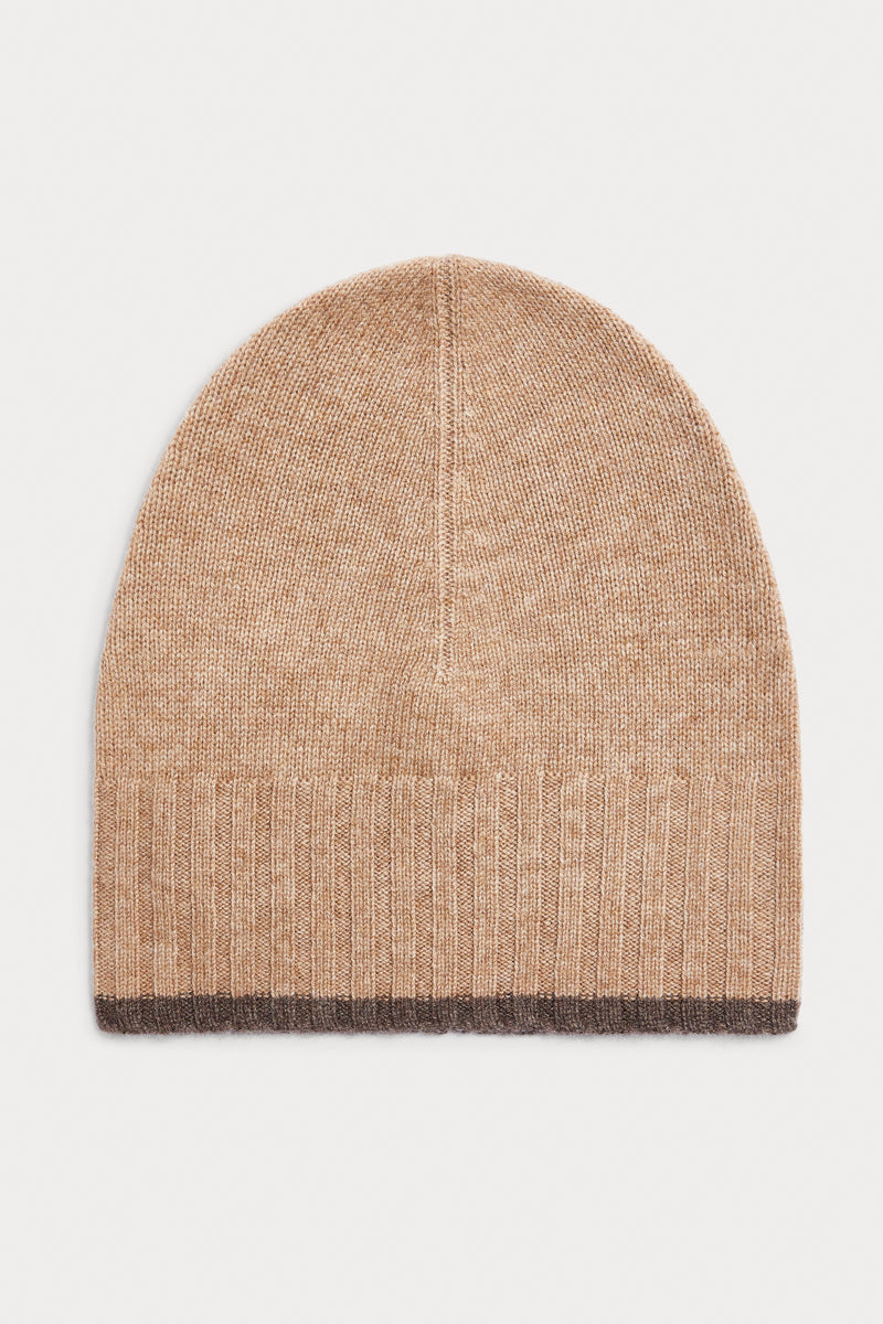 gorro 100% cashmere color camel AGAIN Cashmere