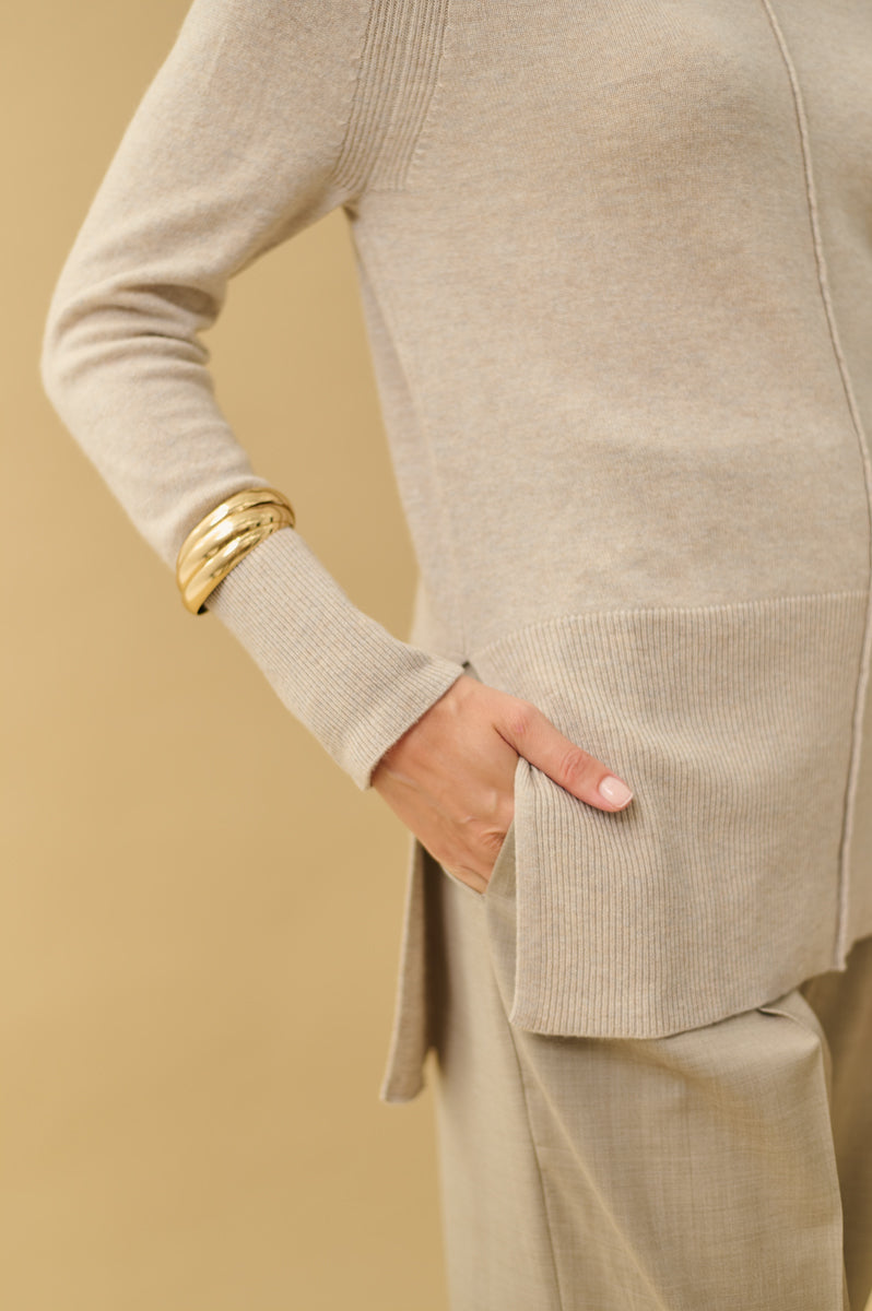 jersey caja oversize 100% cashmere. AGAIN Cashmere