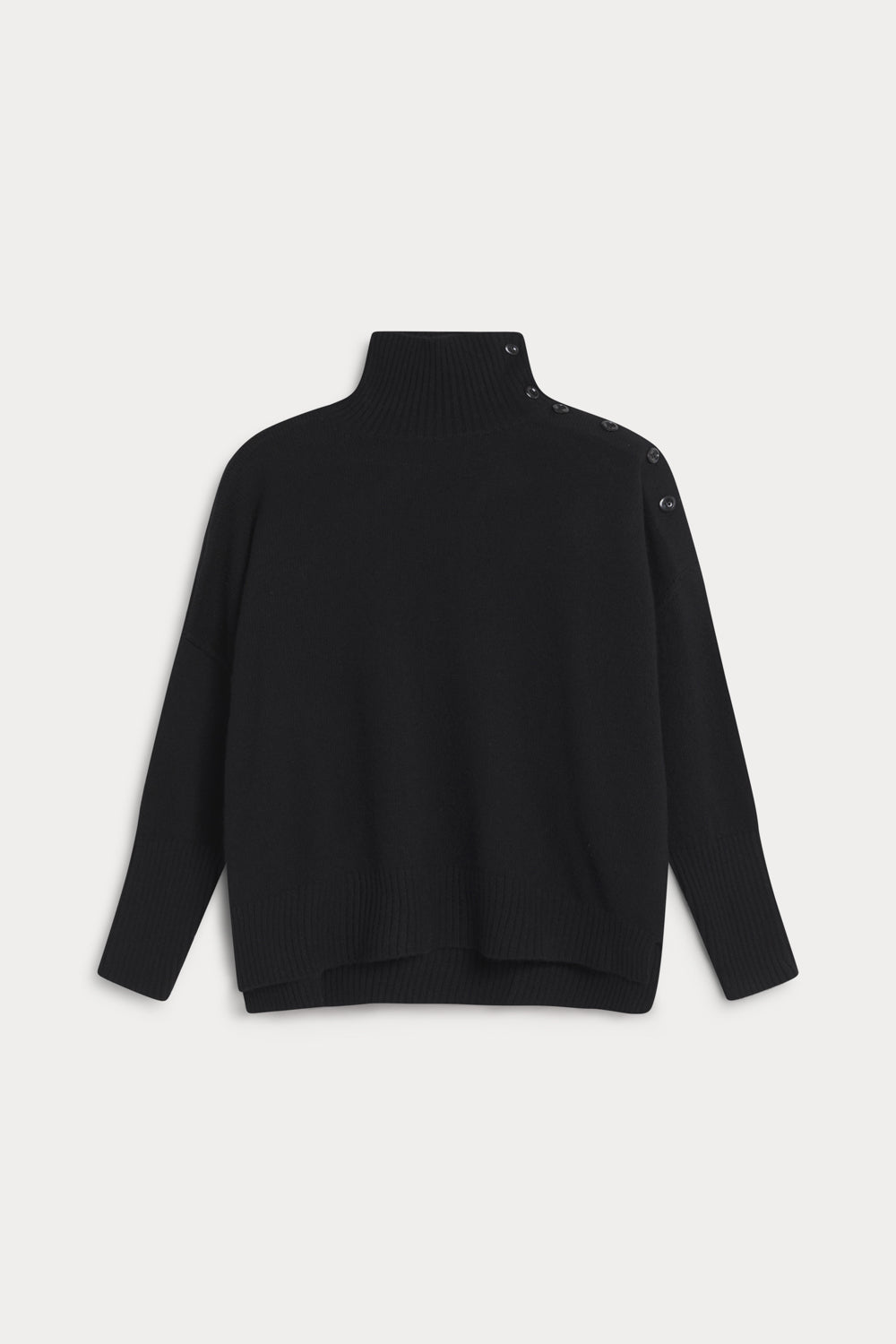 jersey cuello alto con botones 100% cashmere. Again cashmere 