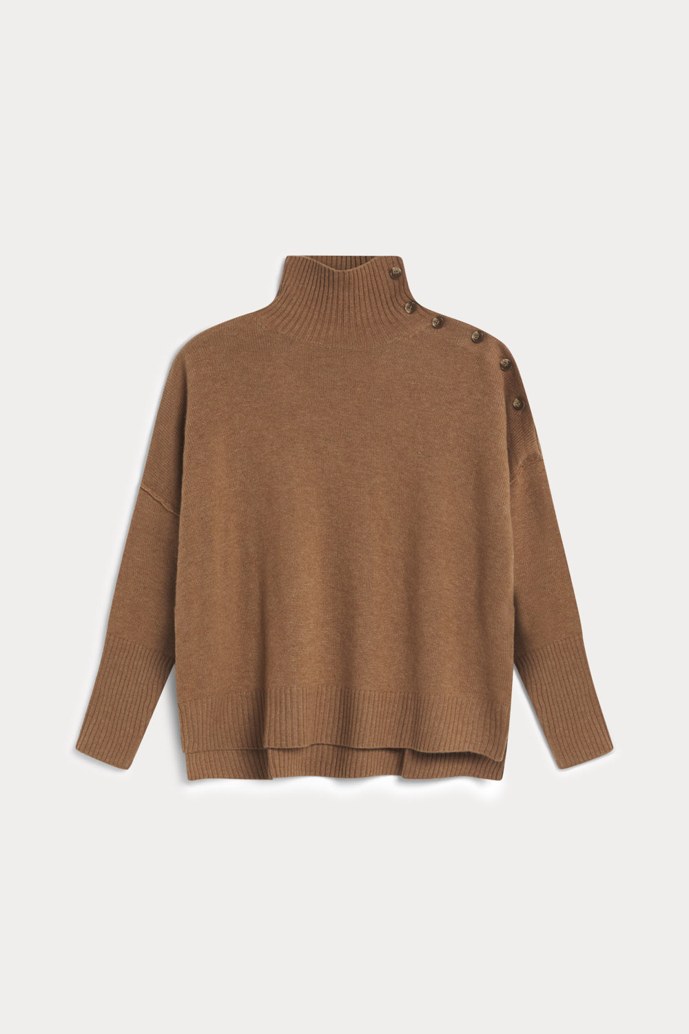 jersey cuello alto con botones 100% cashmere. Again cashmere 