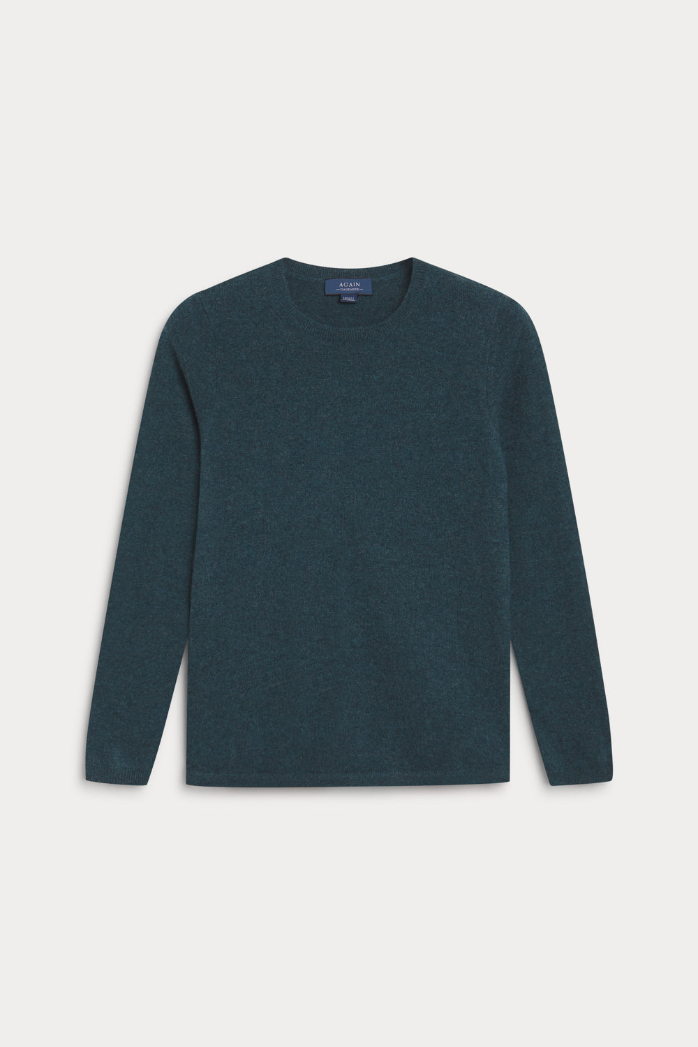 jersey cuello redondo cashmere verde