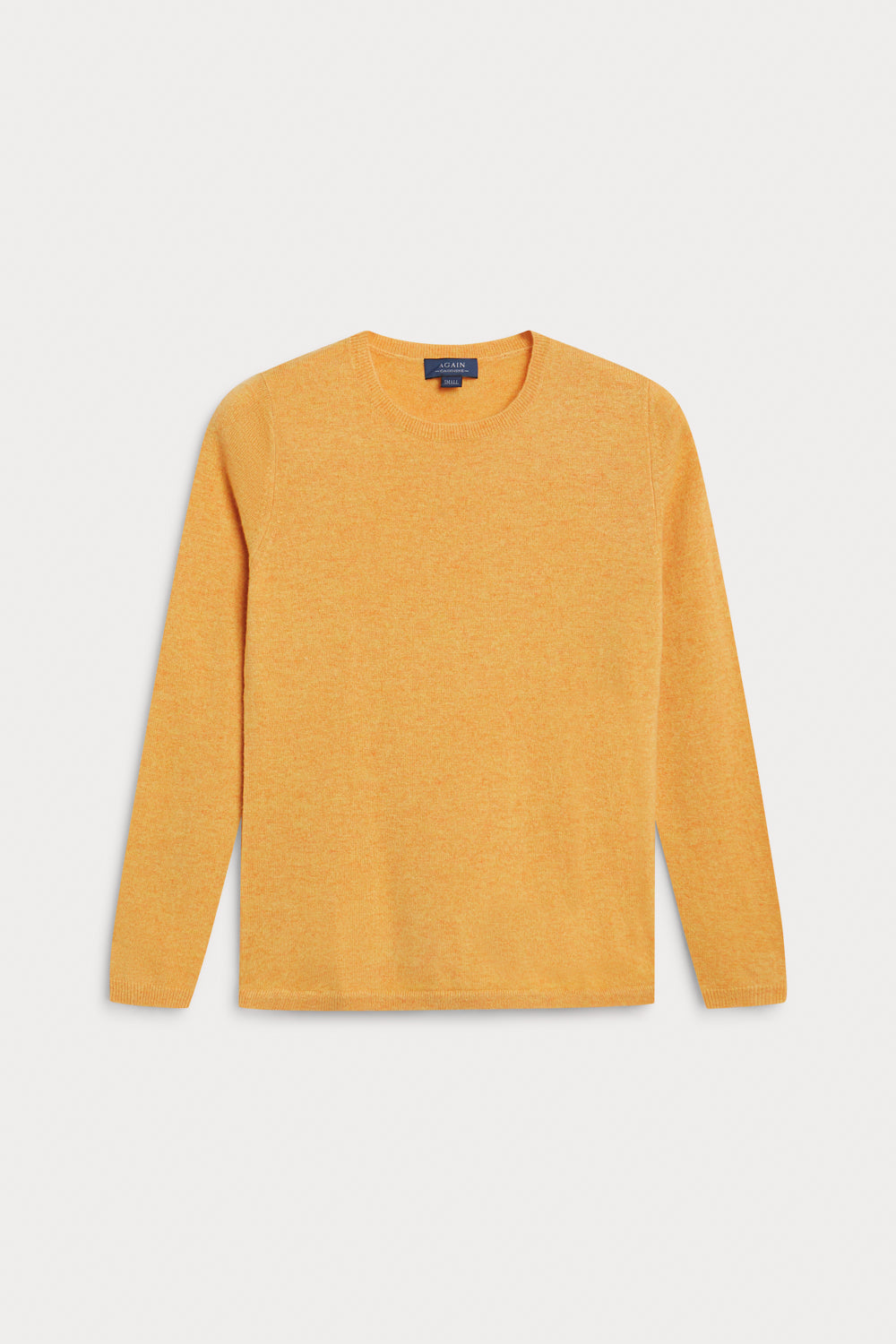 jersey cuello redondo cashmere amarillo