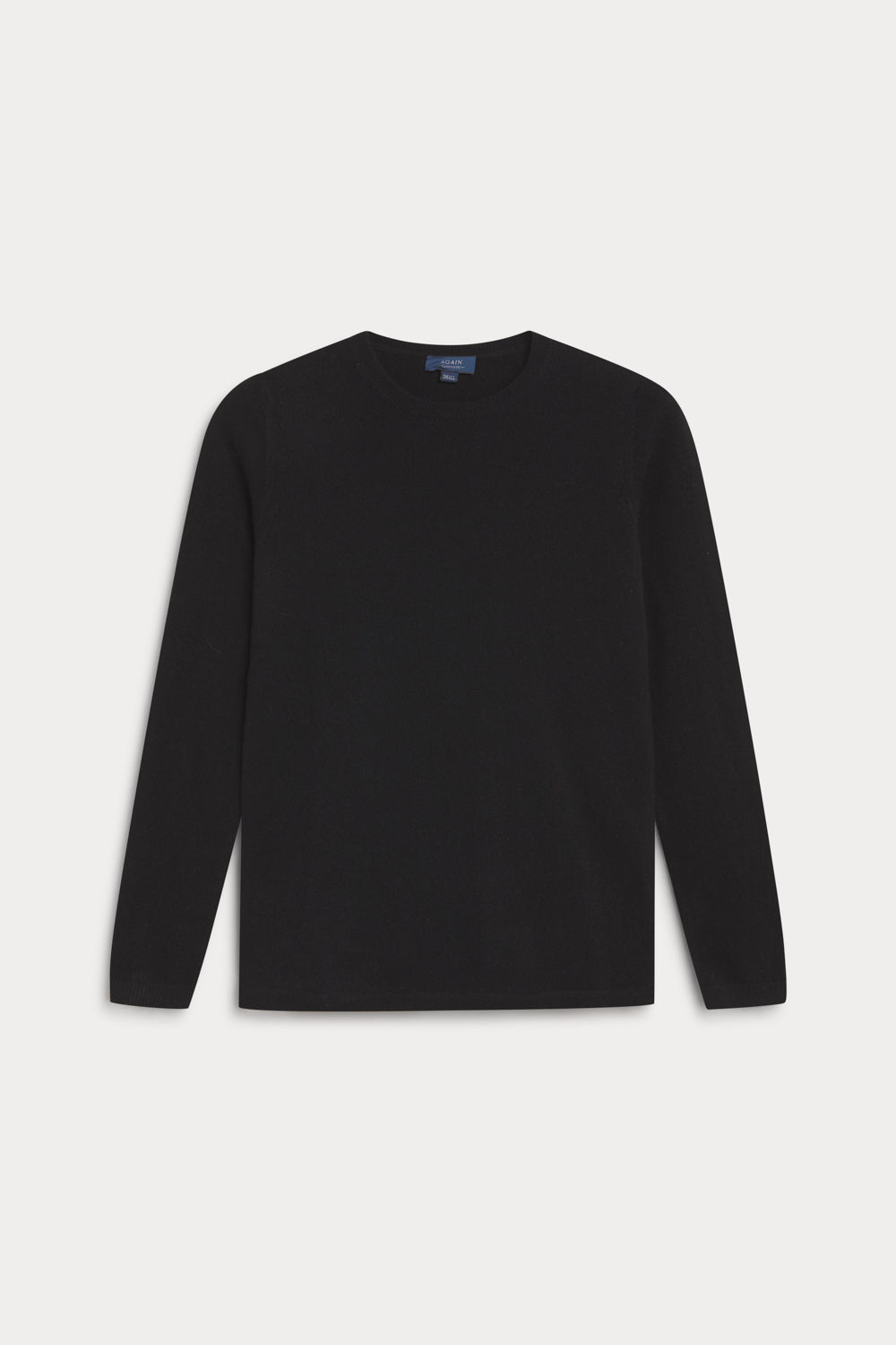 jersey cuello redondo cashmere negro