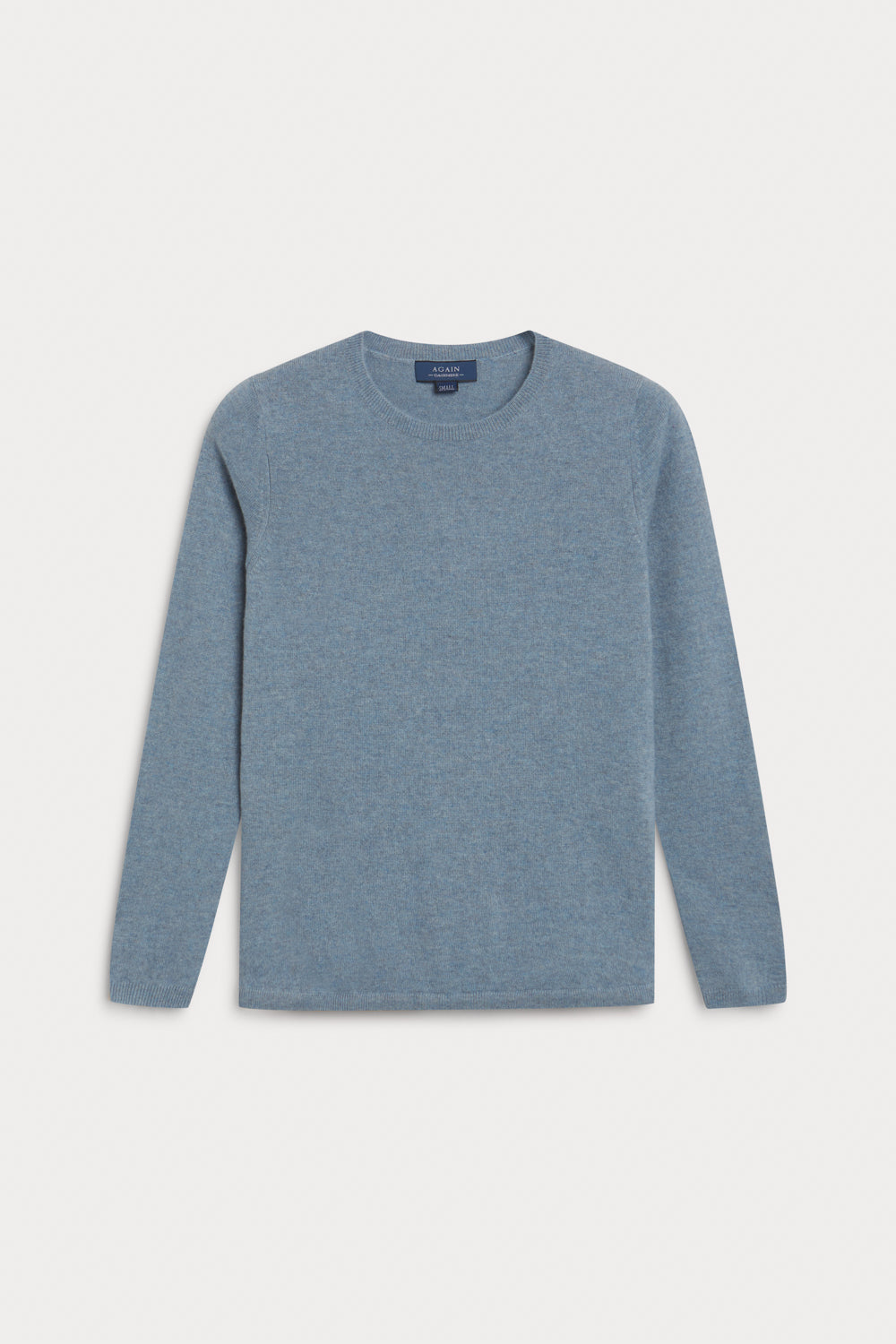 jersey cuello redondo cashmere baby blue