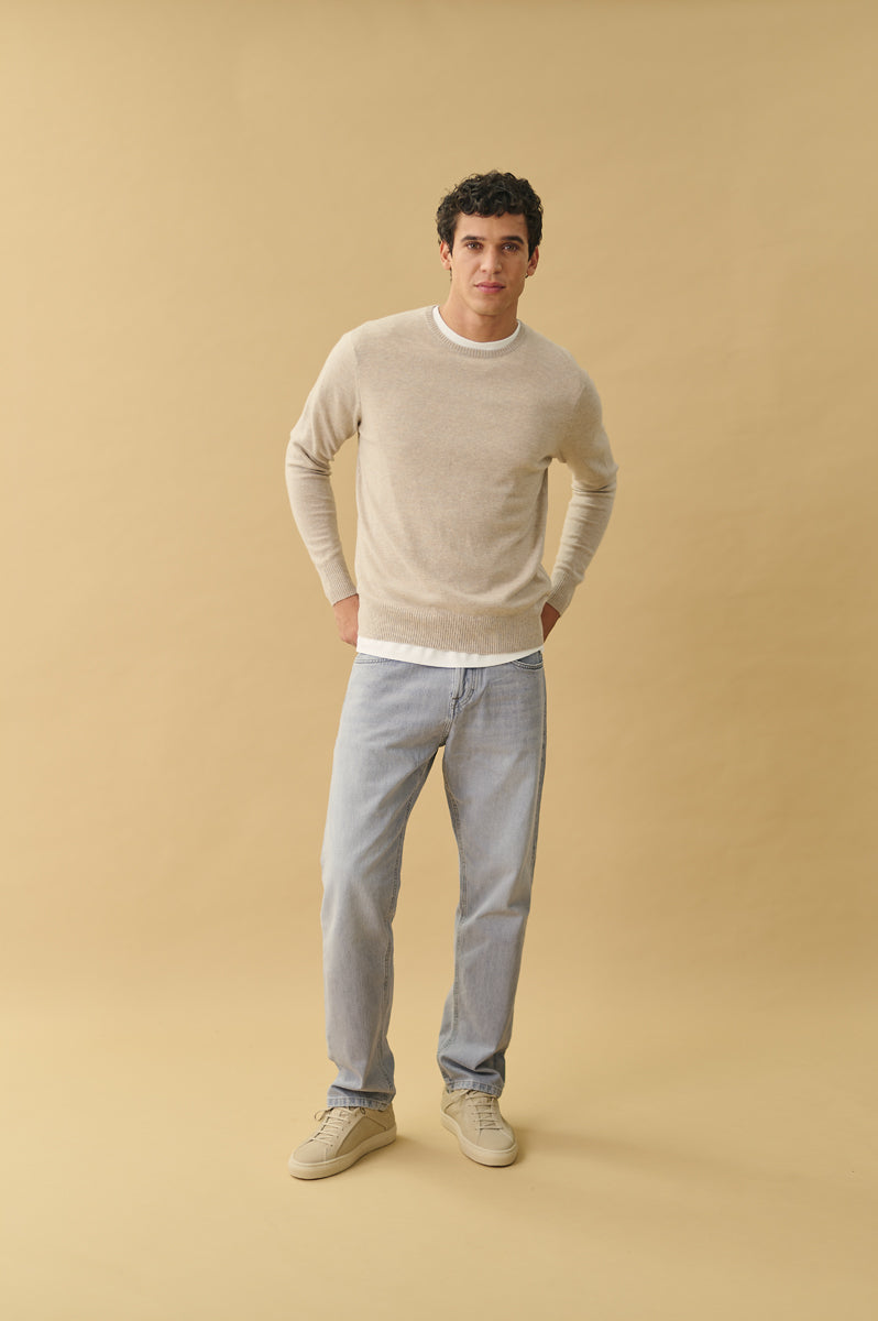 jersey cuello redondo hombre AGAIN cashmere
