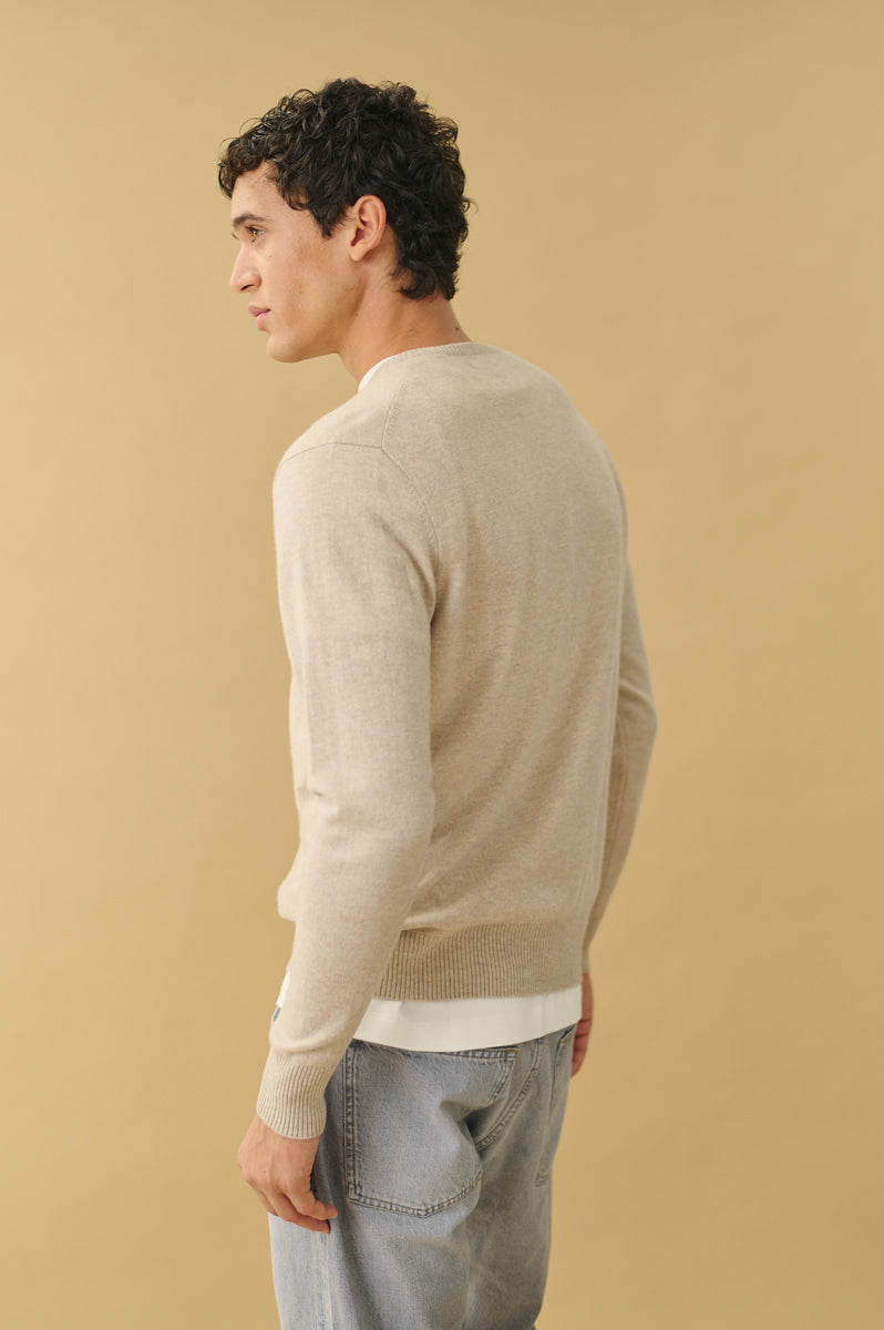 jersey cuello redondo hombre AGAIN cashmere