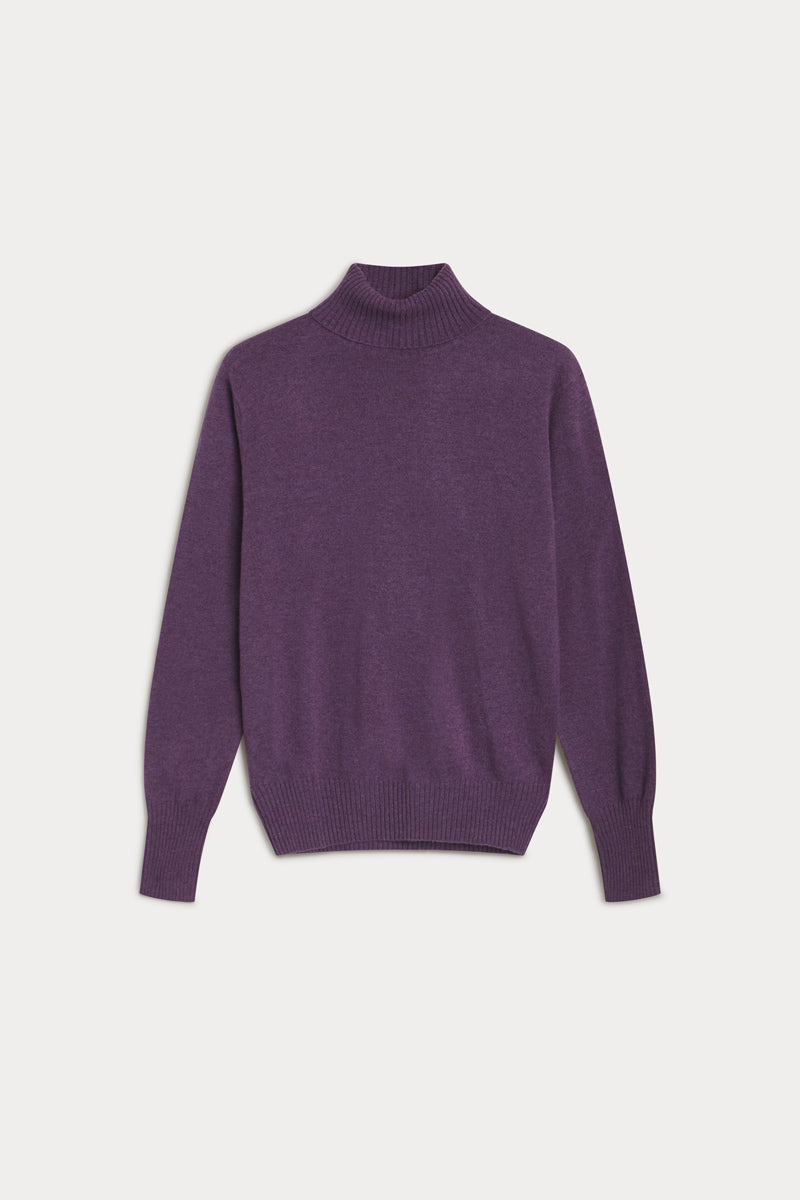 jersey cuello vuelto cashmere hombre