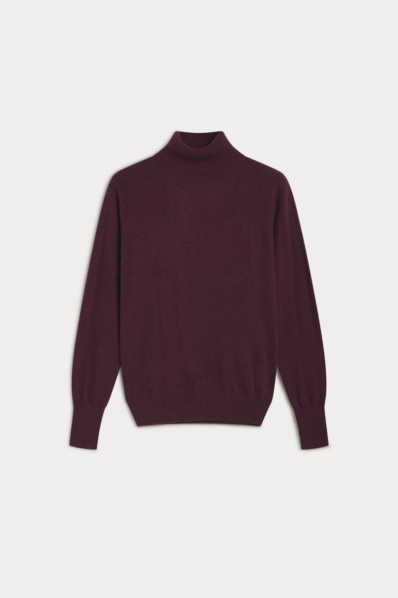 jersey cuello vuelto cashmere hombre