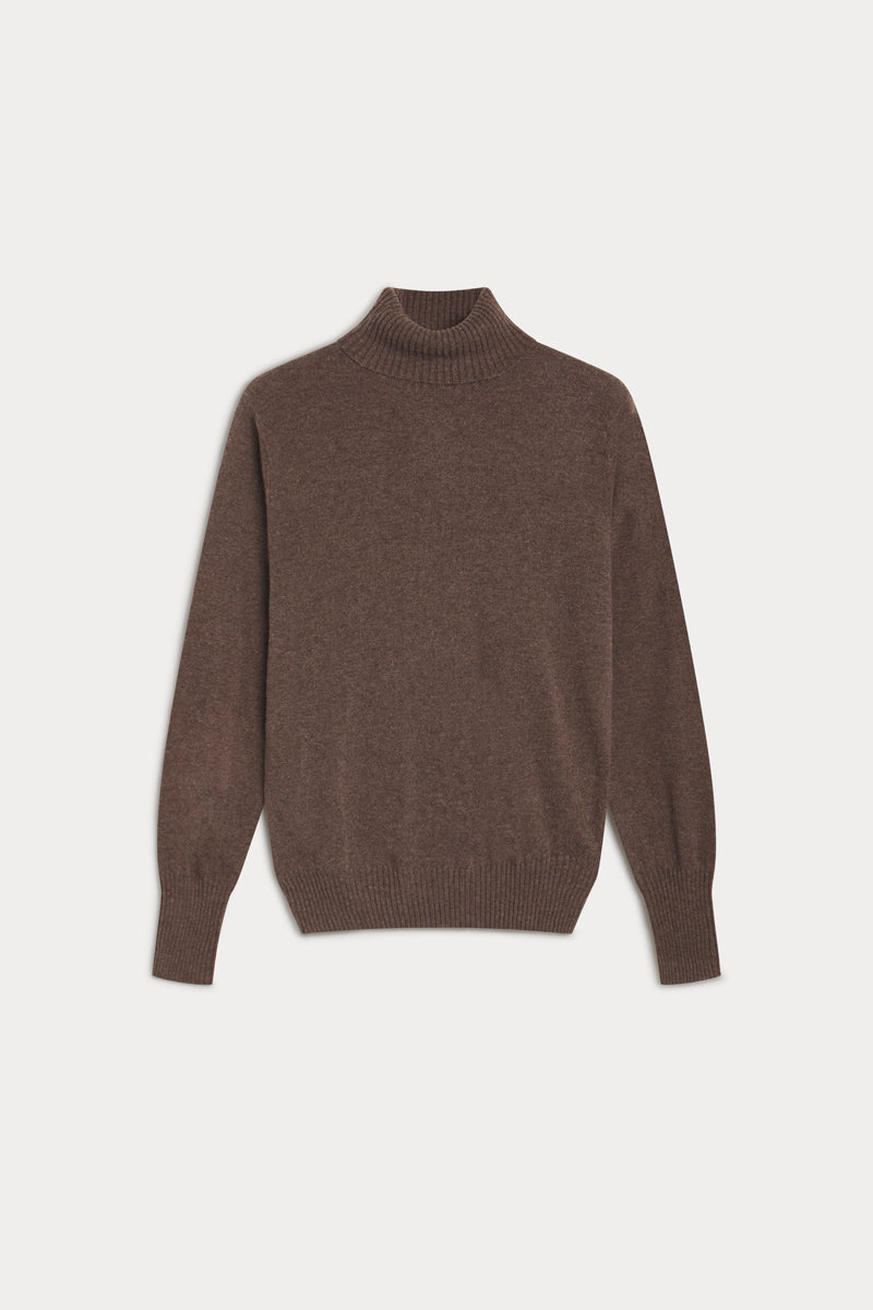 jersey cuello vuelto cashmere hombre