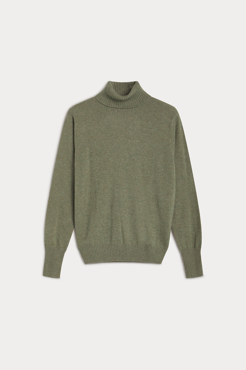jersey cuello vuelto cashmere hombre