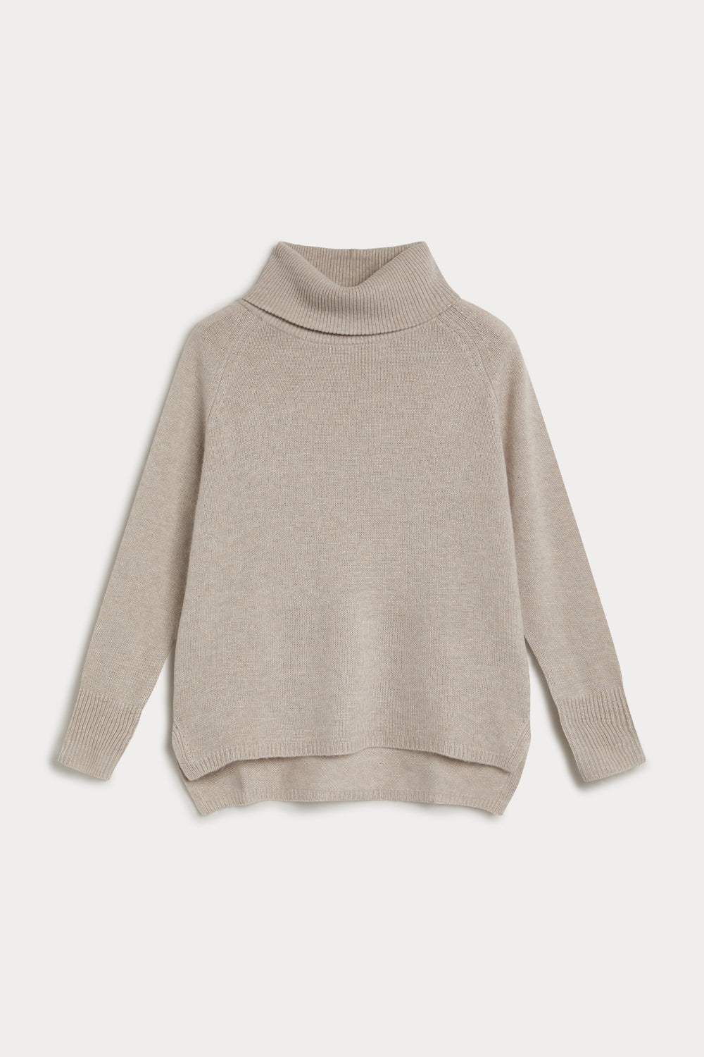 jersey cuello vuelto oversize cashmere mujer 