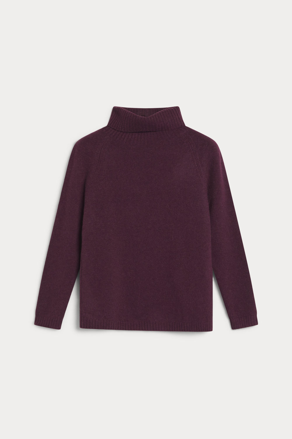 jersey cuello vuelto cuatro cabos 100% cashmere. AGAIN cashmere red wine