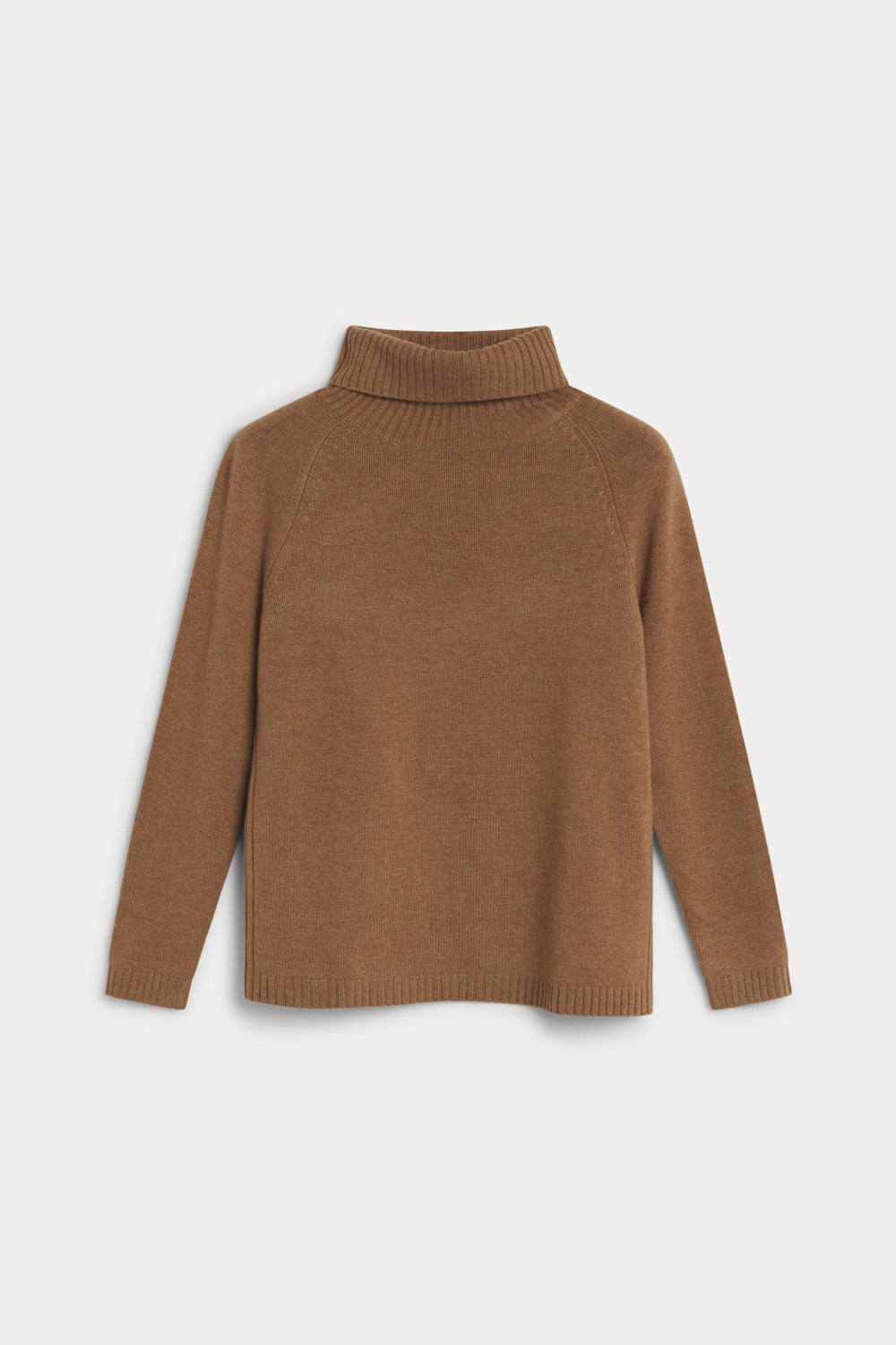 Four-strand turtleneck sweater