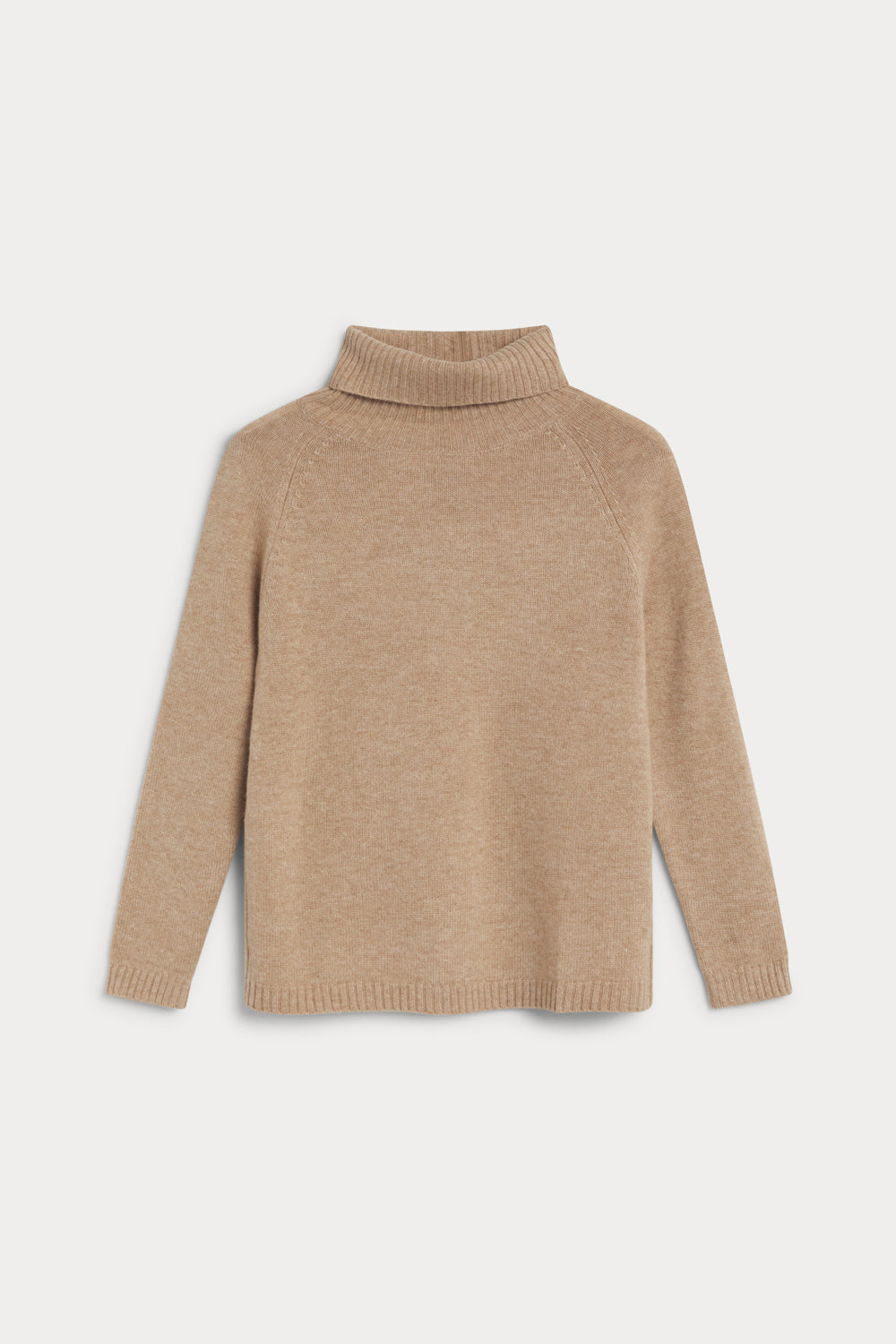 jersey cuello vuelto cuatro cabos 100% cashmere. AGAIN cashmere beige