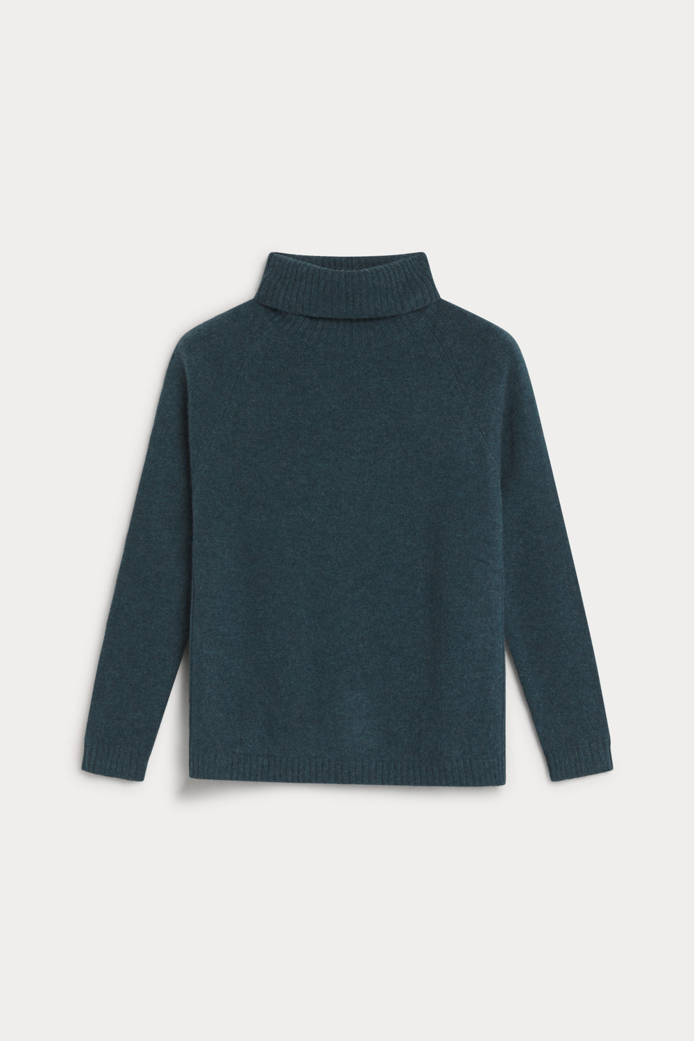Four-strand turtleneck sweater