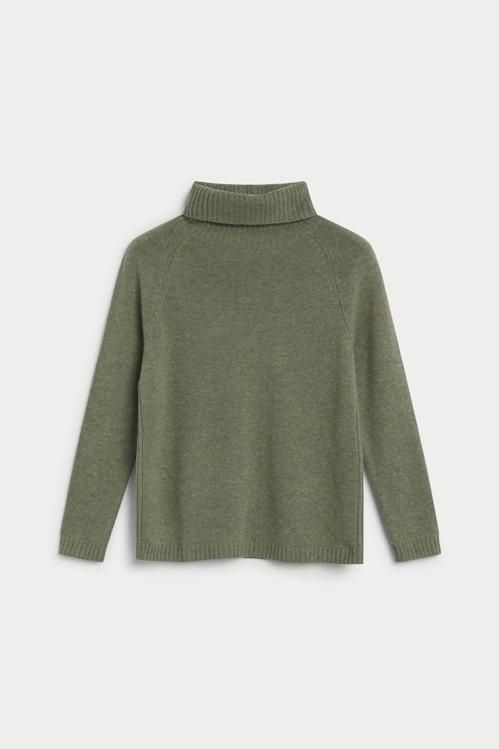 Four-strand turtleneck sweater