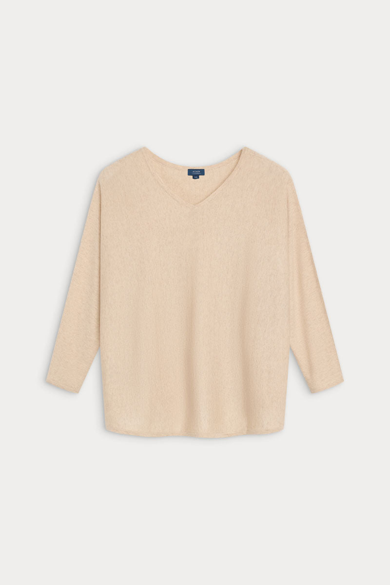 Cashmere Silk Box Neck Poncho