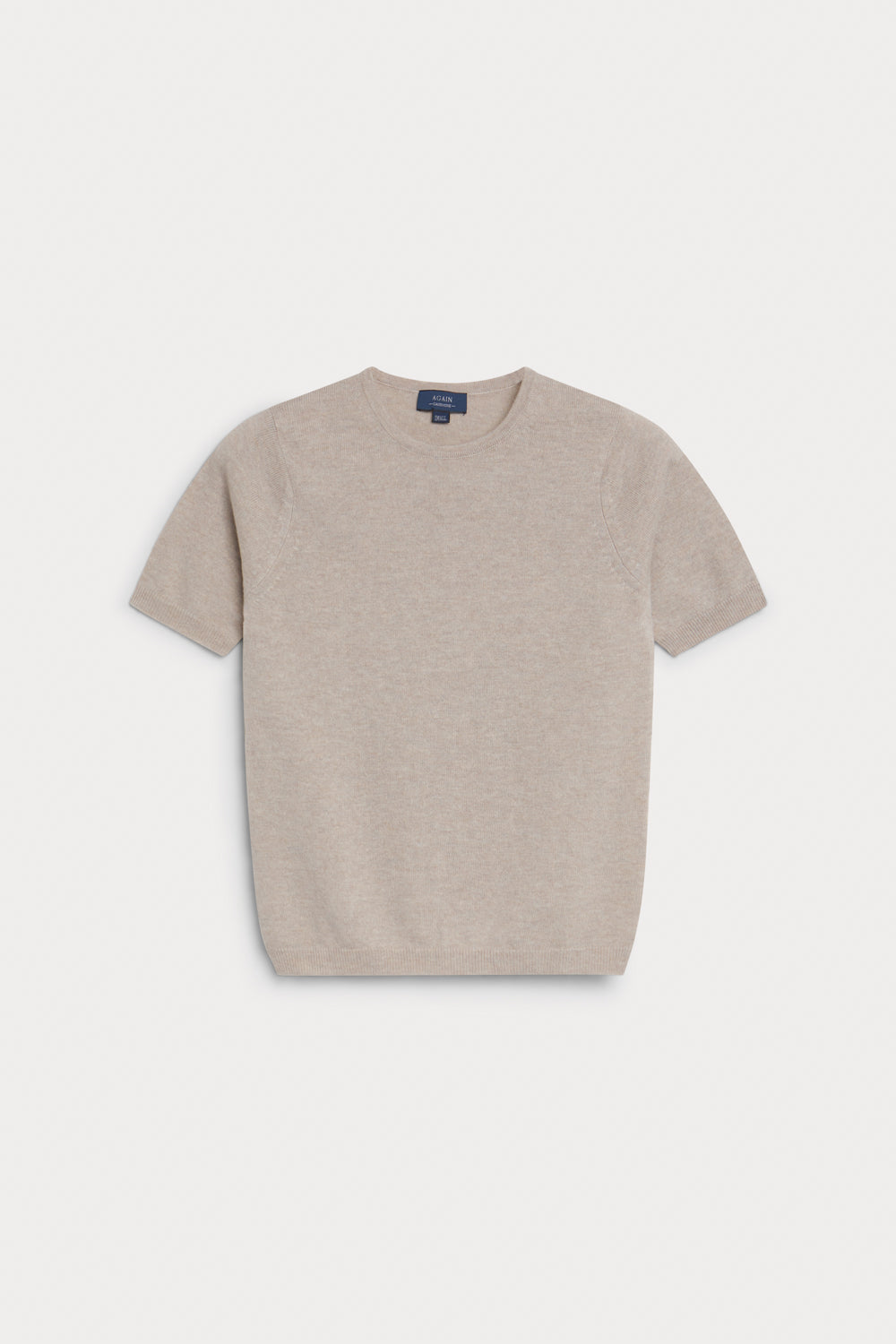 jersey manga corta cashmere mujer piedra