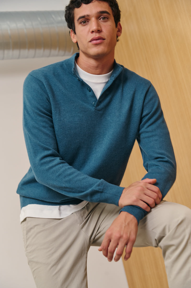 Jersey cuello mao de hombre AGAIN Cashmere