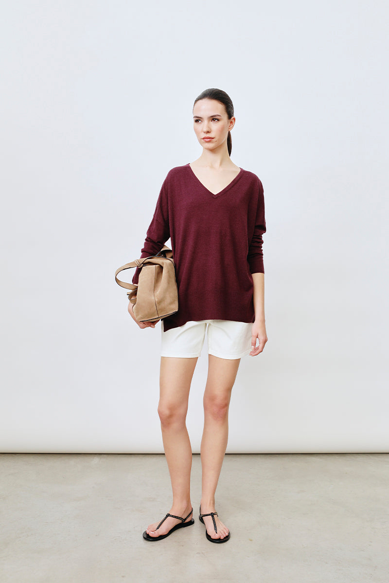 jersey pico cashmere seda oversize mujer