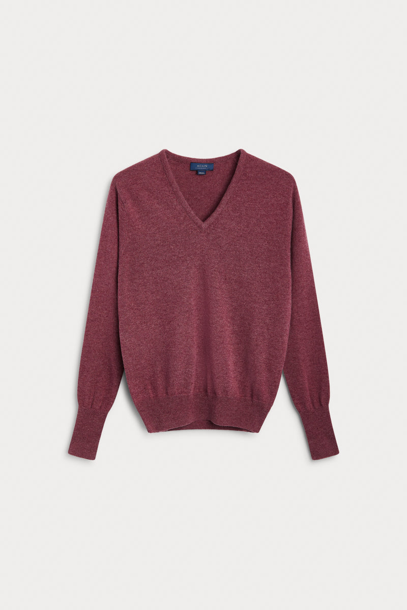 Jersey pico cashmere cuatro cabos de hombre. AGAIN Cashmere