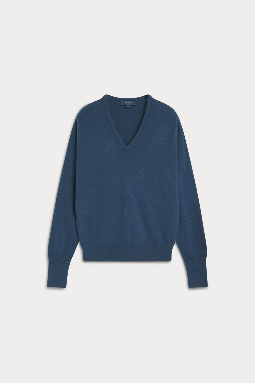 jersey pico dos cabos cashmere hombre azul medio