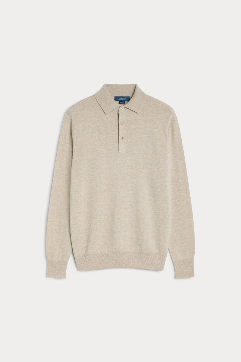 jersey-polo-hombre-cashmere-piedra
