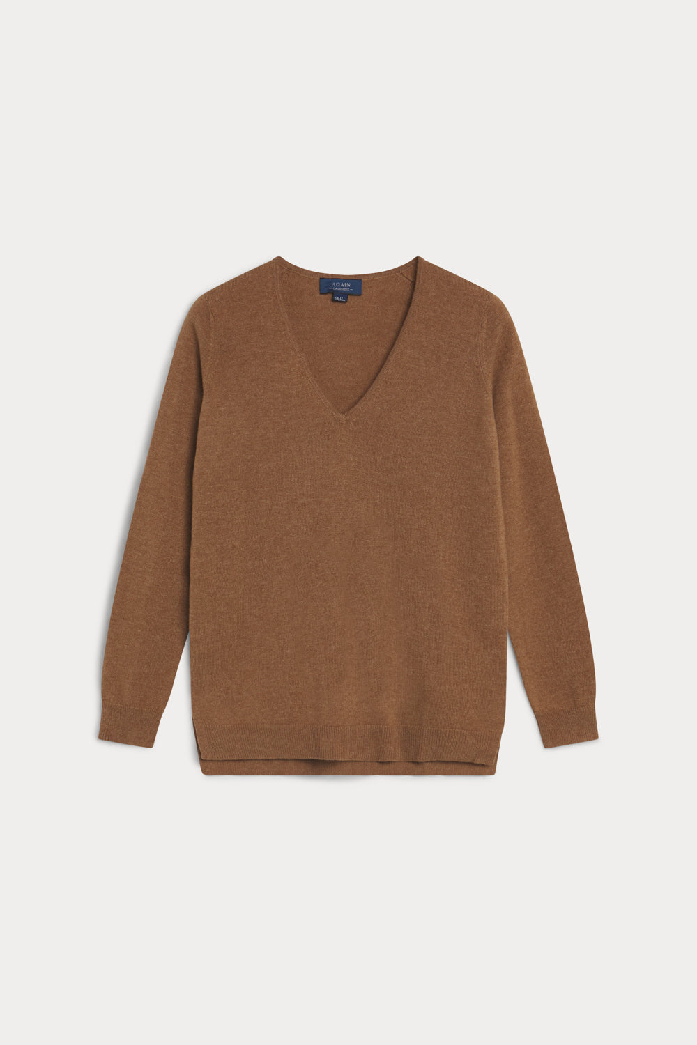 jersey boyfriend cashmere mujer- tabacco