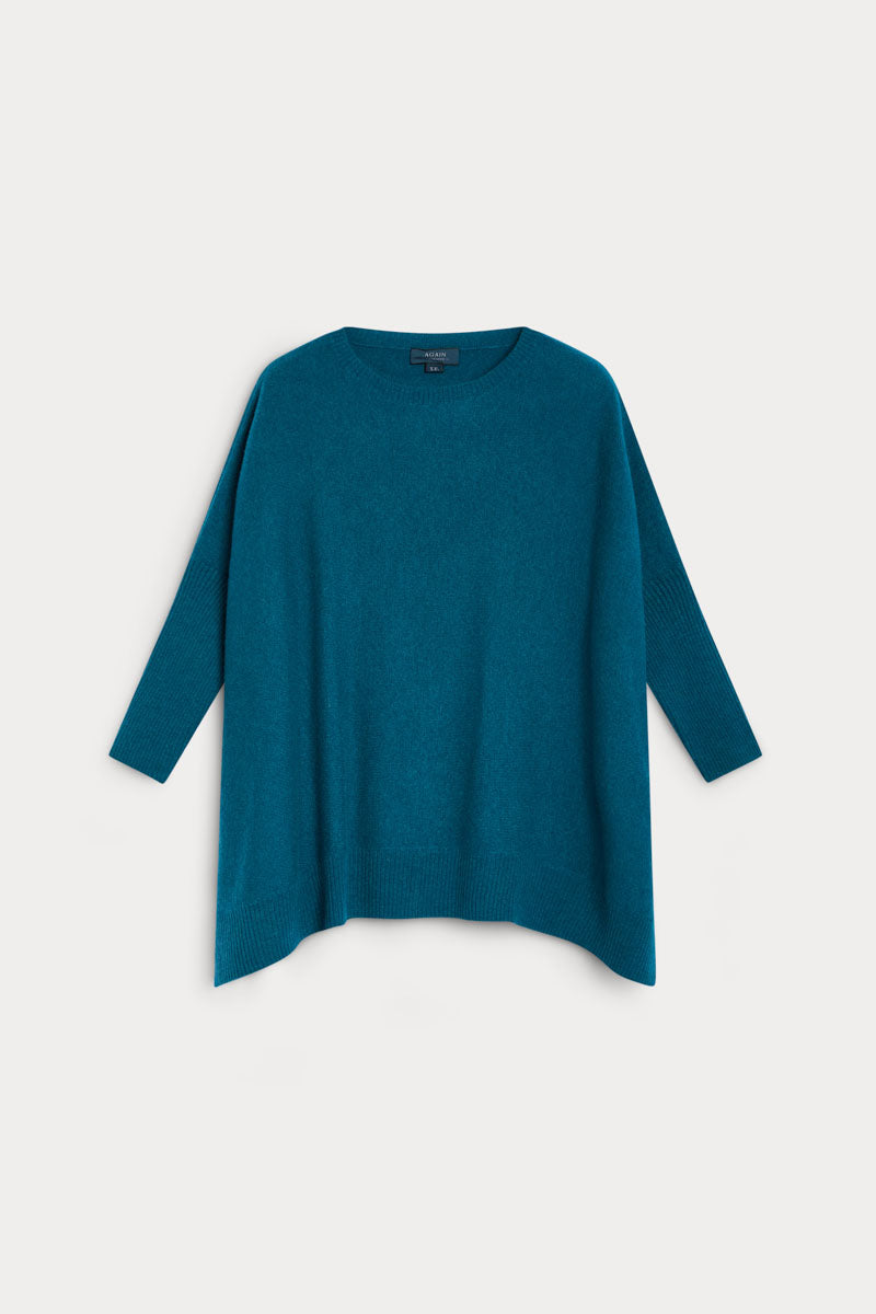 poncho-caja-picos-cashmere-mujer-azul