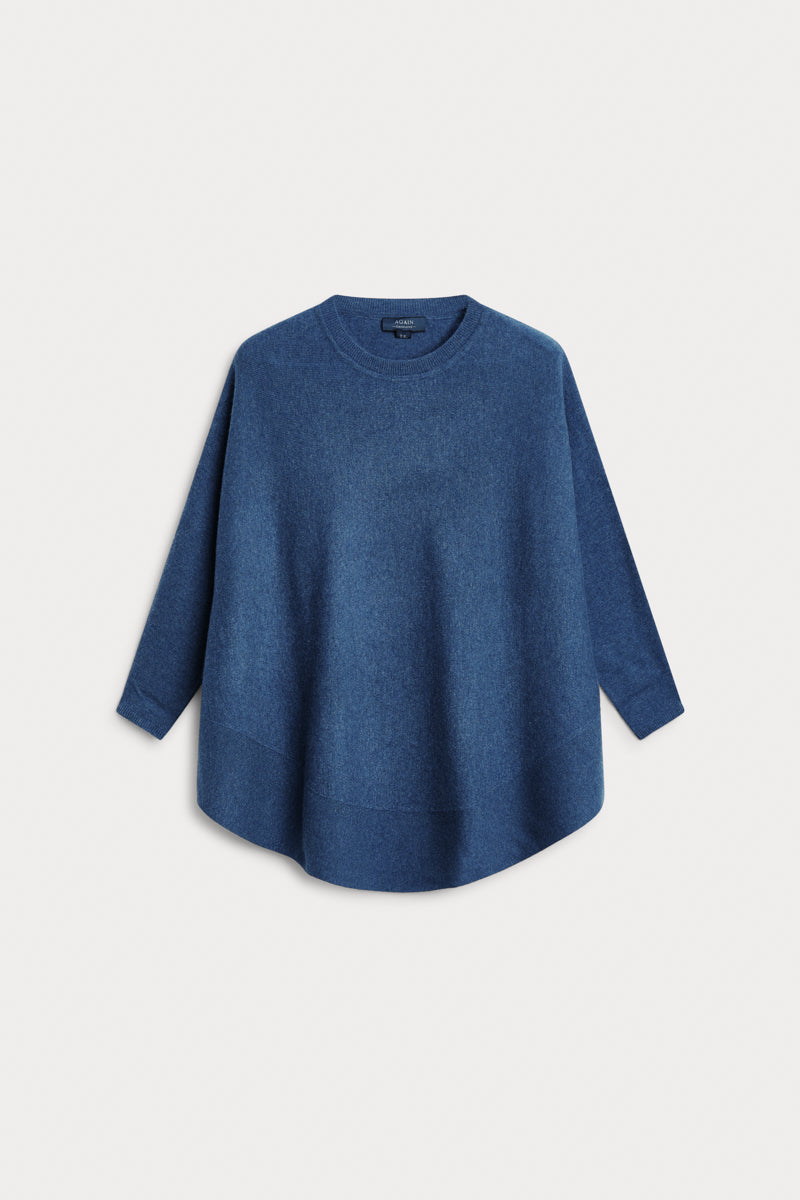 poncho caja redondo 100% cashmere. AGAIN Cashmere.