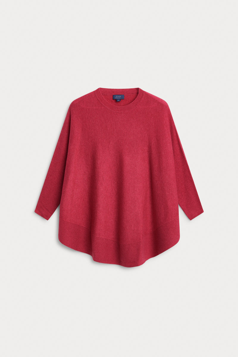 poncho caja redondo 100% cashmere. AGAIN Cashmere.