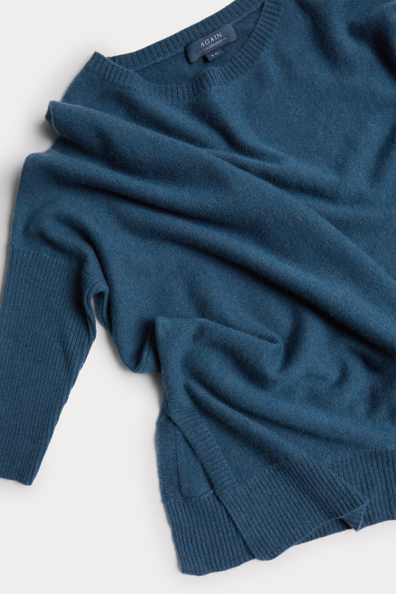 poncho cuello redondo mujer again cashmere 