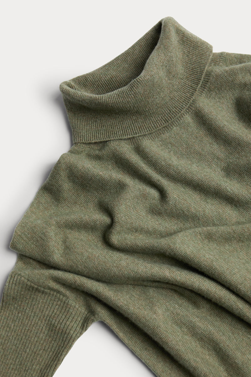 poncho cuello vuelto cashmere mujer 