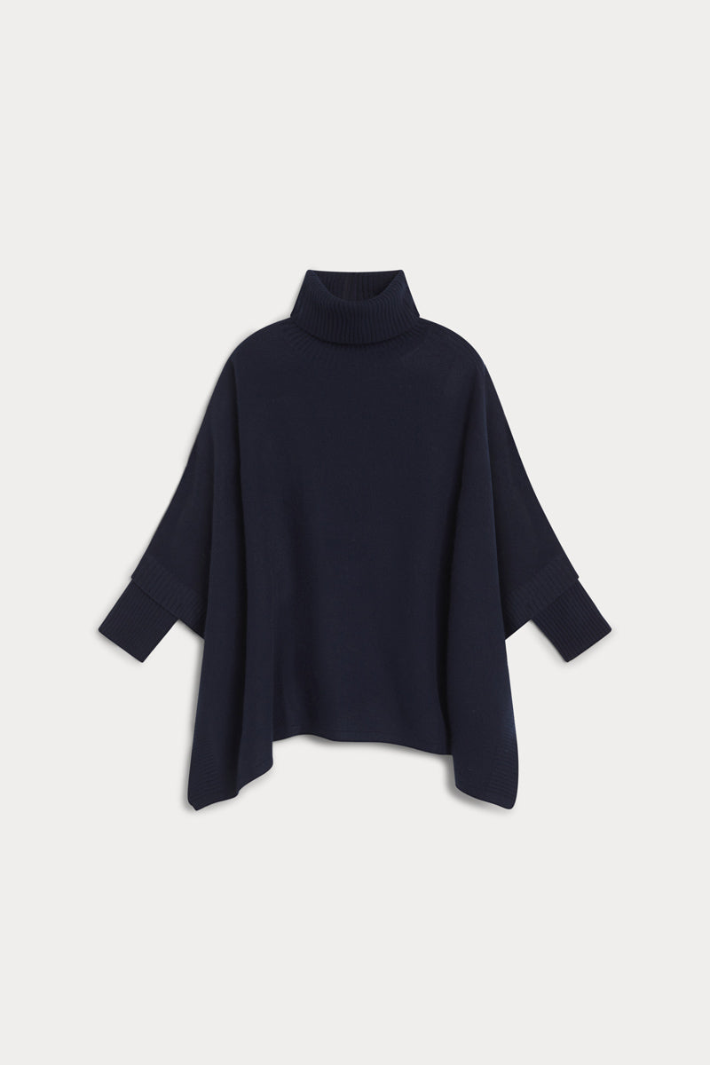 poncho cuello vuelto seis cabos AGAIN cashmere mujer 