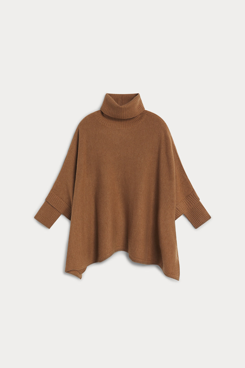 poncho cuello vuelto seis cabos AGAIN cashmere mujer 