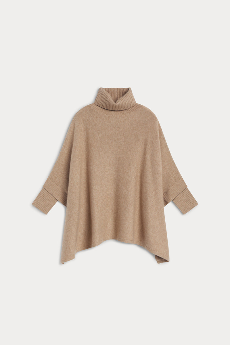 poncho cuello vuelto seis cabos AGAIN cashmere mujer 